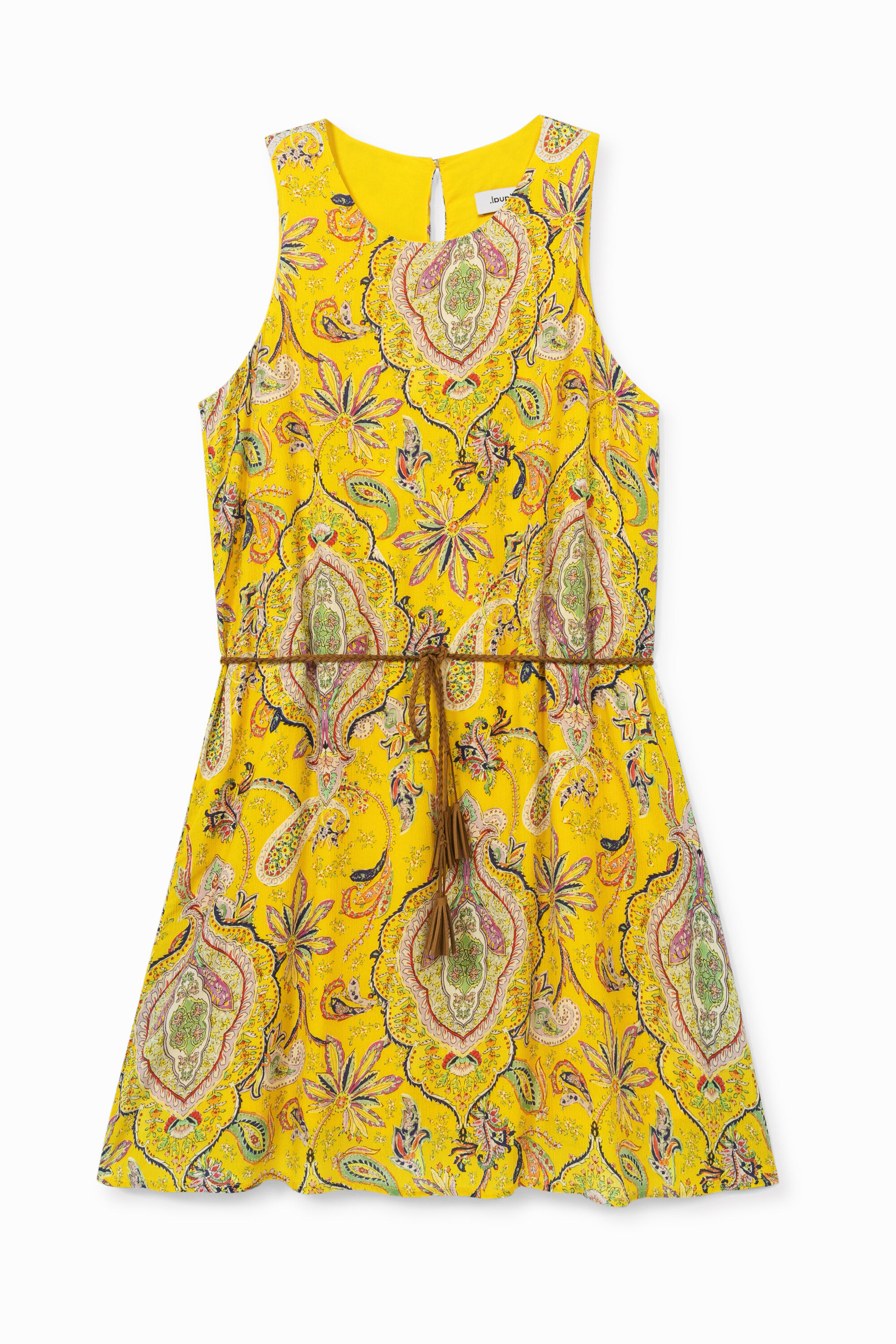 Robe fluide imprimée - YELLOW - L