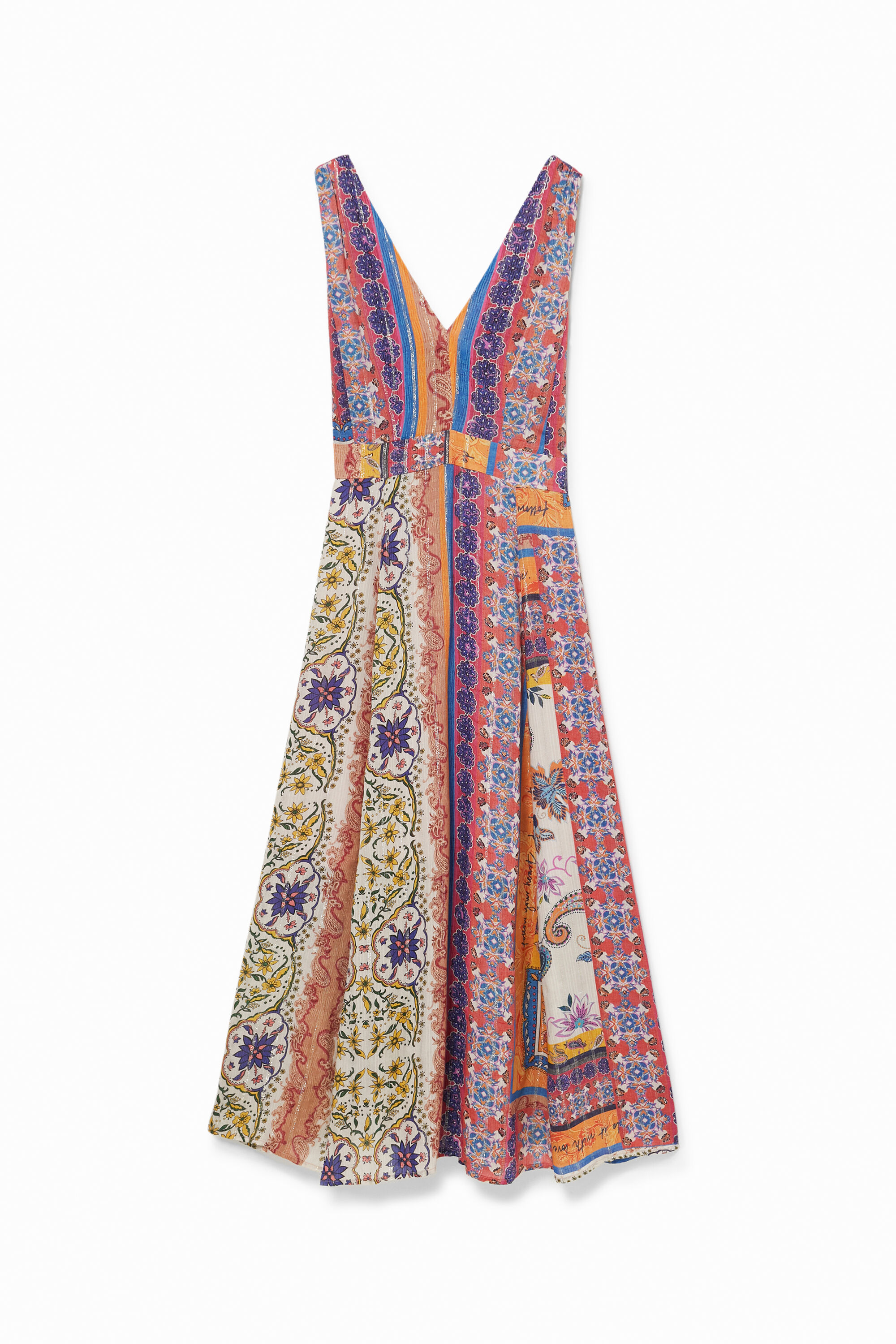 Robe regular col en V - RED - L