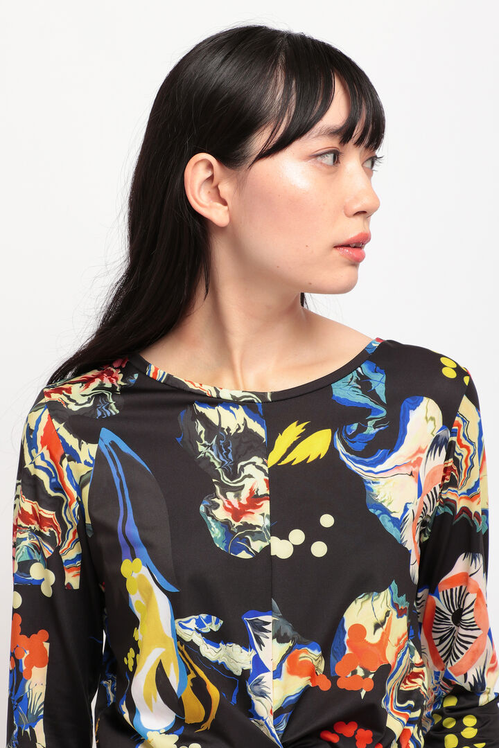 
ウエストギャザー 花柄Tシャツ | Desigual