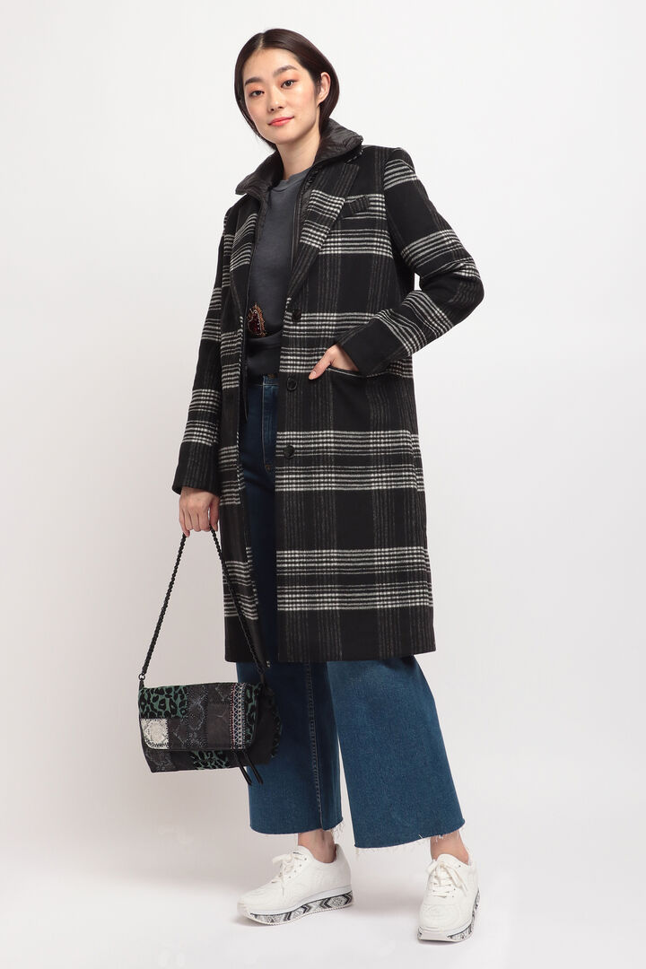 
パデッド裏地 ロングコート