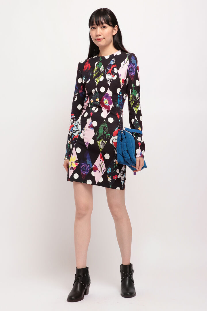 
ひし形 スリムショートワンピース | Desigual