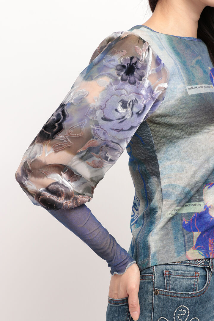 
アーティ パフスリーブTシャツ | Desigual