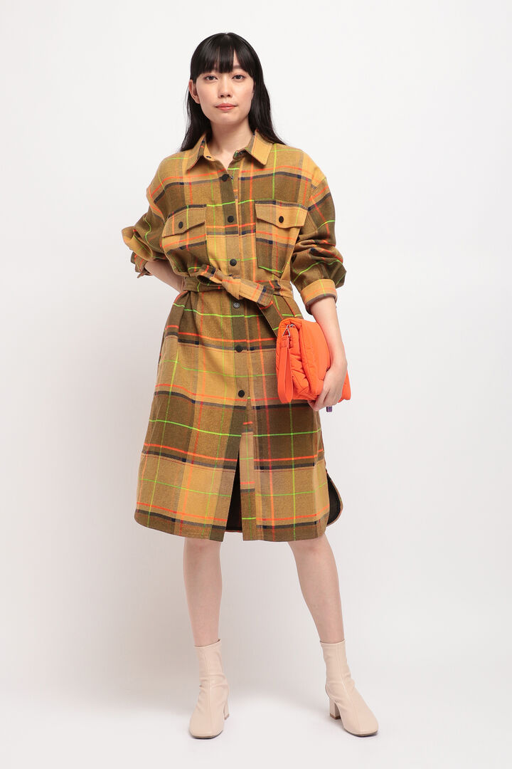 
タータンチェック ロングコート