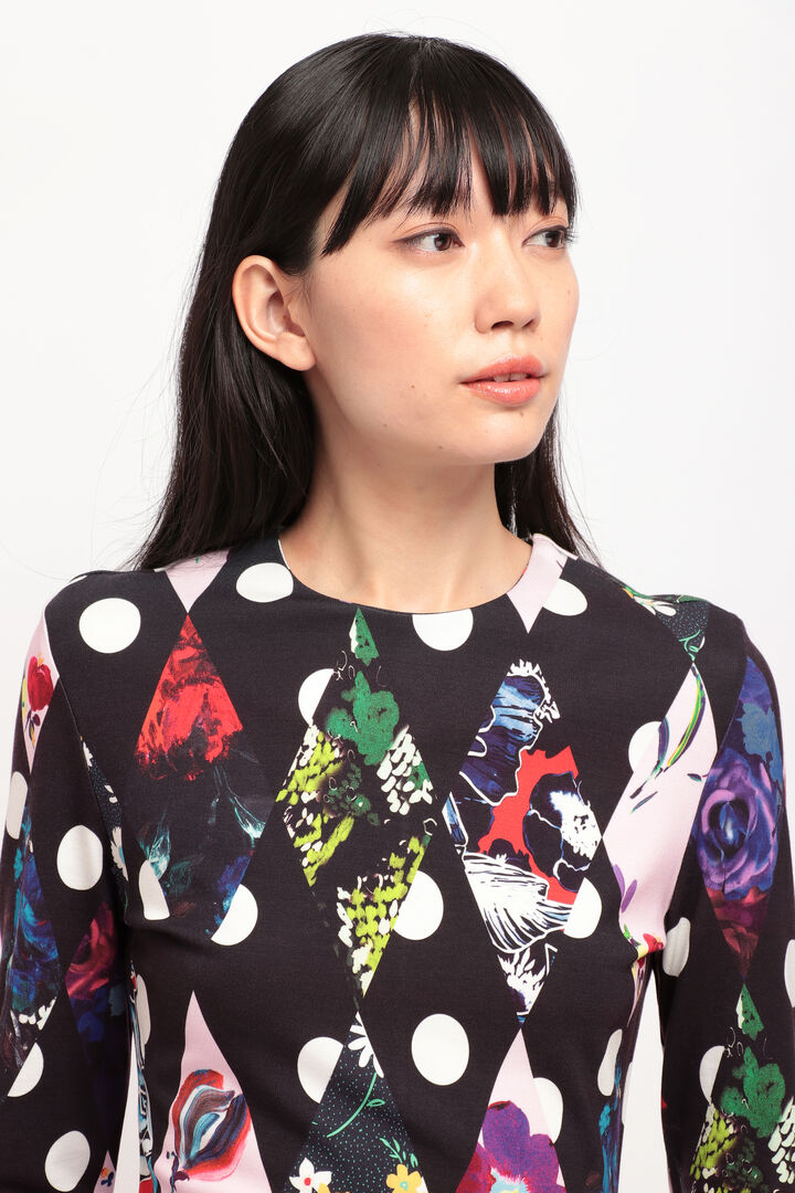 
ひし形 スリムショートワンピース | Desigual