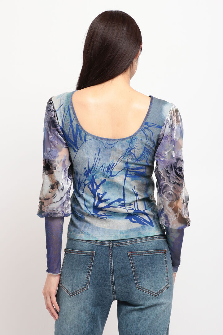 
アーティ パフスリーブTシャツ | Desigual