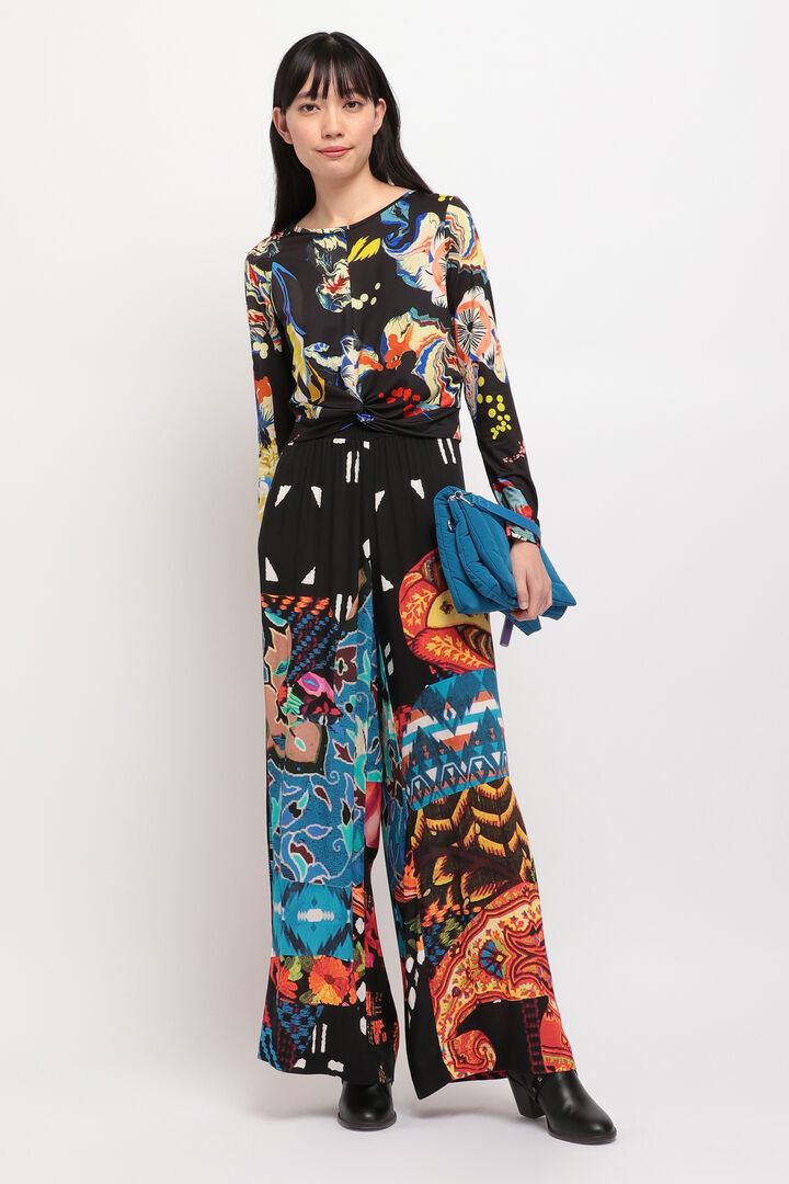
ウエストギャザー 花柄Tシャツ | Desigual