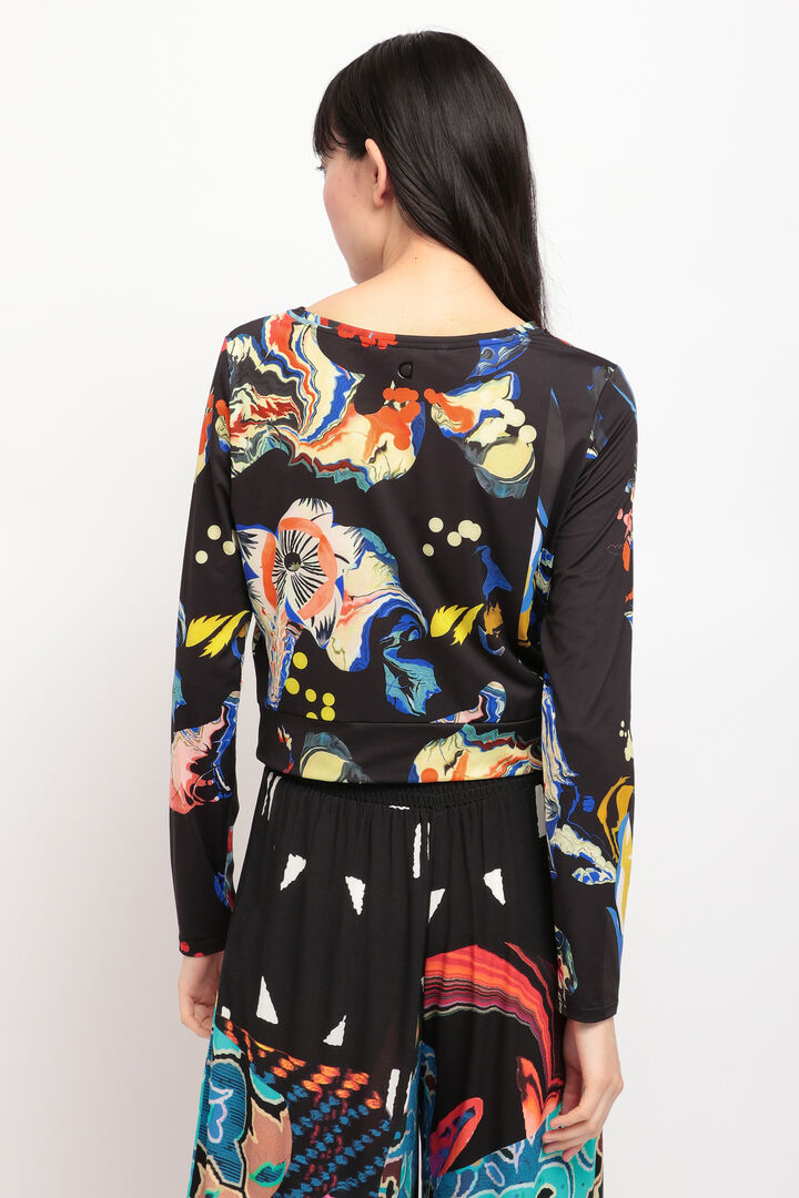 
ウエストギャザー 花柄Tシャツ | Desigual